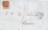 Envuelta BILBAO A Cadiz 1858. Isabel II - Cartas & Documentos