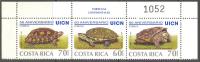 Costa Rica 1998 Turtles Set Of 3 MNH - Turtles