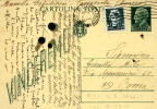 INTERO R.S.I. REPUBBLICA SOCIALE IMPERALE 15 C + 15 GEMELLO VG 1944 TAVERNOLA - Stamped Stationery