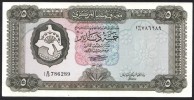 LIBIA (LIBYA) :  5 Dinar - 1972 – P36b - XF - Libye