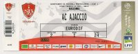 5 NC  Ticket Foot - Ligue 1 -- 2011-2012 -- BREST AJACCIO  8 ém Journée - Andere & Zonder Classificatie