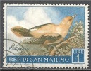 1 W Valeur - SAN MARINO - Oblitérée, Used - Oriolus Oriolus - Mi 635 * 1960 - N° 1257-33 - Gebraucht