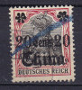 Germany Abroad China Office 1906/19 Mi. 42     20 C Auf 40 Pf Germania Overprinted CHINA - China (oficinas)