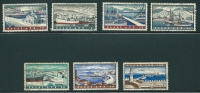 Greece 1958 Airmail Harbours, "Ports" Set Used Vl A73-A79 V11609 - Used Stamps