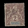 Dahomey Ob  N° 7- 2c Lilas Brun S. Paille - Sonstige & Ohne Zuordnung