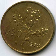 Italie Italia 20 Lire 1970 KM 97.2 - 20 Lire