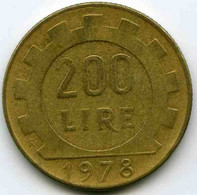 Italie Italia 200 Lire 1978 KM 105 - 200 Liras