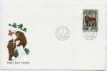 FINLAND 1989 Brown Bear 50 Mk. On FDC.  Michel 1090 - FDC