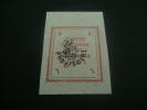 F5467a- Stamp Imperf.  Gum Disturbance Above  -Iran -Postes Persanes -1906- SC. 425- Overprint In Black - Iran
