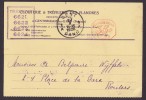 Belgium CLOUTERIE & TRÉFILERIE DES FLANDRES Meter Stamp Card GENT - GAND 1928 (2 Scans) - Storia Postale