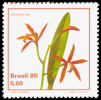 BRAZIL #1712   ORCHID - Laelia Cinnabarina  - 1980 - Neufs