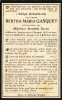 DP21, BERTHA MARIA GASQUET, Echtg. Hendrik Traen, ISEGHEM IZEGEM 1887 - SINT PIETERS BRUGGE 1913 - Santini