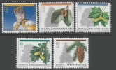 Suisse Switzerland 1992 Yvert 1411/1415 ** Pro Juventute 1992 - Noel Et Arbres De La Foret - Trees Christmas Natale - Neufs