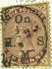 India 1882 Queen Victoria Overstamped On Her Majesty´s Service 1a - Used - 1882-1901 Imperio