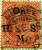 India 1902 King Edward VII Overstamped On HMS 1a - Used - 1902-11  Edward VII