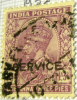 India 1911 King George V Overstamped Service 1a 3p - Used - 1911-35  George V