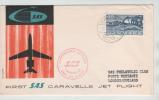 Denmark First SAS Caravelle Jet Flight Copenhagen - London 7-5-1960 - Brieven En Documenten