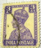 India 1940 King George VI 3a - Used - 1936-47  George VI