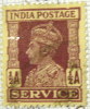 India 1939 King George VI Service 0.5a - Used - 1936-47 King George VI