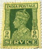 India 1939 King George VI Service 9p - Used - 1936-47  George VI