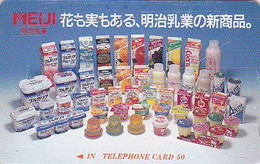 TC JAPON / 110-104622 - CAFE NESTLE Yaourt Lait Pomme Raisin - COFFEE Drink JAPAN Free Phonecard / Schweiz - 123 - Alimentation