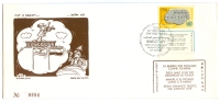 Israel FDC - 1977, Philex Nr. 171, CARTOON FDC - Limited Edition - *** - Full Tab - Mint Condition - - FDC