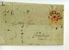 M6C85-1856 Lettera Con Contenuto VENEZIA-CONEGLIANO-affran Cata C.15 Ben Marginato - Lombardy-Venetia