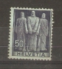 SWITZERLAND - 1941 HISTORICAL 50c MH *   SG 405 (2nd QUALITY WITH HORIZONTAL CREASE) - Unused Stamps