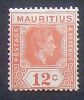 Mauritius 1938 Definitives SG 257 12c. Salmon   MM * - Mauritius (...-1967)