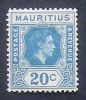 Mauritius 1938 Definitives SG 258 20c. Blue    MM * - Mauritius (...-1967)