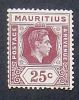 Mauritius 1938 Definitives SG 259 25c. Brown-purple  MM * - Maurice (...-1967)