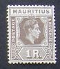 Mauritius 1938 Definitives SG 260 1r. Grey-brown MM * #1 - Mauricio (...-1967)