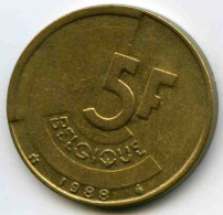 Belgique Belgium 5 Francs 1988 Français KM 163 - 5 Francs