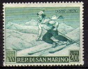 San Marino 1953 - Sport L. 200 P.a. (sciatrice)        (g280a) - Unused Stamps