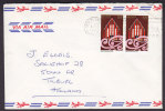 New Zealand Airmail NEW PLYMOUTH 1982 Cover To TILBURG Holland Christmas Stamps Pair - Airmail