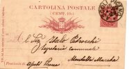 1892   Lettera Con Annullo Ascoli Piceno - Interi Postali