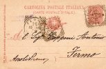 1895   Cartolina  Con Annullo Ascoli Piceno - Interi Postali