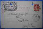 Entier Postal Semeuse De 1909 - Other & Unclassified