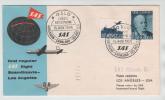 Norway SAS First Flight Copenhagen - Greenland - Los Angeles 15-11-1954 - Cartas & Documentos