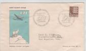 Denmark First SAS Flight Copenhagen - Greenland - Los Angeles 15-11-1954 - Storia Postale