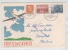 Denmark First SAS Flight Copenhagen -Thailand 26-10-1949 - Cartas & Documentos