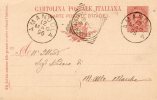 1896 Cartolina  Con Annullo Amandola Ascoli - Interi Postali