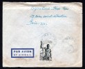 AEF 1950: N° 227 Obl. (YT223) Seul Sur Lettre De Bangui Pour La France (1950) - Lettres & Documents