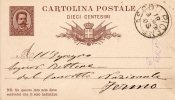 1880   Cartolina  Con Annullo  Ascoli - Interi Postali