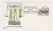 Enveloppe 1er Jour Rennes 1962 Obliteration Exposition Philatelique Timbre N° 1351 - Storia Postale