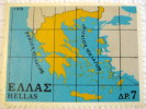 Greece 1978 Map Of Greece 7d - Unused - Ungebraucht