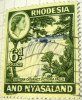 Rhodesia And Nyasaland 1959 Eastern Cataract Victoria Falls 6d - Used - Rhodésie & Nyasaland (1954-1963)