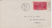 1927  Surrender Of Gen Burgoyne  Utica NY Cancel  On Plain Small Cover  Sc 644 - 1851-1940