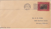 1929  George Rogers Clark  Vincennes IN Cancel  Sc 651 On Plain Cover - 1851-1940