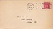 1929  Fallen Timbers  Sc 680  Perrysburg OH Cancel  On Plain Cover - 1851-1940